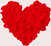 1000 stks  Romantische valentijn / bruiloft rode rozenblaadjes van stof