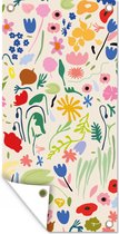 Affiche clôture Bloem - Motifs - Plantes - 100x200 cm - Toile de jardin
