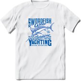 Fishing - Vissen T-Shirt | Grappig Verjaardag Vis Hobby Cadeau Shirt | Dames - Heren - Unisex | Tshirt Hengelsport Kleding Kado - Wit - L