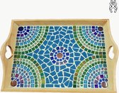 Mozaiek pakket Dienblad Castella Blauw-Groen