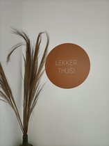 Muurcirkel - fragrance and living - lekker thuis - forex - 40 cm - wandcirkel - mocca - cadeau - Kerst