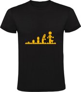 T-shirt - Lego Evolution - Zwart, XXXL