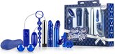 LoveBoxxx Touch ‘n Feel Starter Kit – Erotische Geschenkset met 9 Sex Toys, waaronder een Masturbator en Vibrator – Sex Toys voor Koppels – Blauw