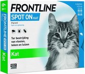 Frontline Spot-On Anti vlooienmiddel Kat - 6 pipetten