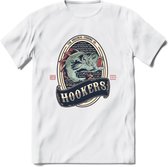 Vissen T-Shirt | Grappig Verjaardag Vis Hobby Cadeau Shirt | Dames - Heren - Unisex | Tshirt Hengelsport Kleding Kado - Wit - XL