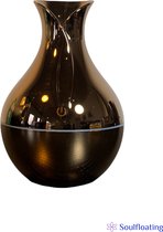 Aroma Diffuser 150ML met LED verlichting - Luchtbevochtiger – Verdamper – Aromatherapie - Geurverspreider - Goud