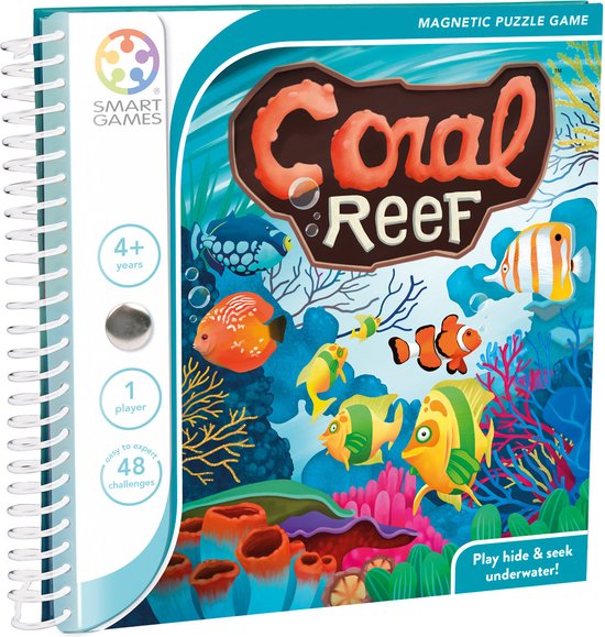 SmartGames - Coral Reef - 48 opdrachten - reisspel - magnetisch boekje