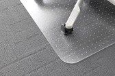 Rillstab bureaustoelmat tapijt - 70x 120 cm - vloerbeschermer PET – transparant - bureau accessoires - beschermt tapijt en vloerbedekking