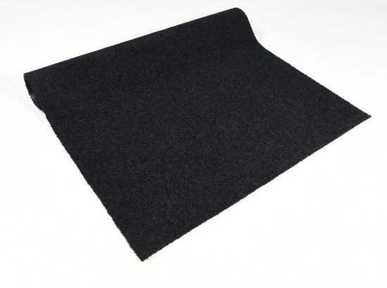 Hamat Twister zwart |droogloopmat 95x130 zonder rand, Sterk absorberend anti slip