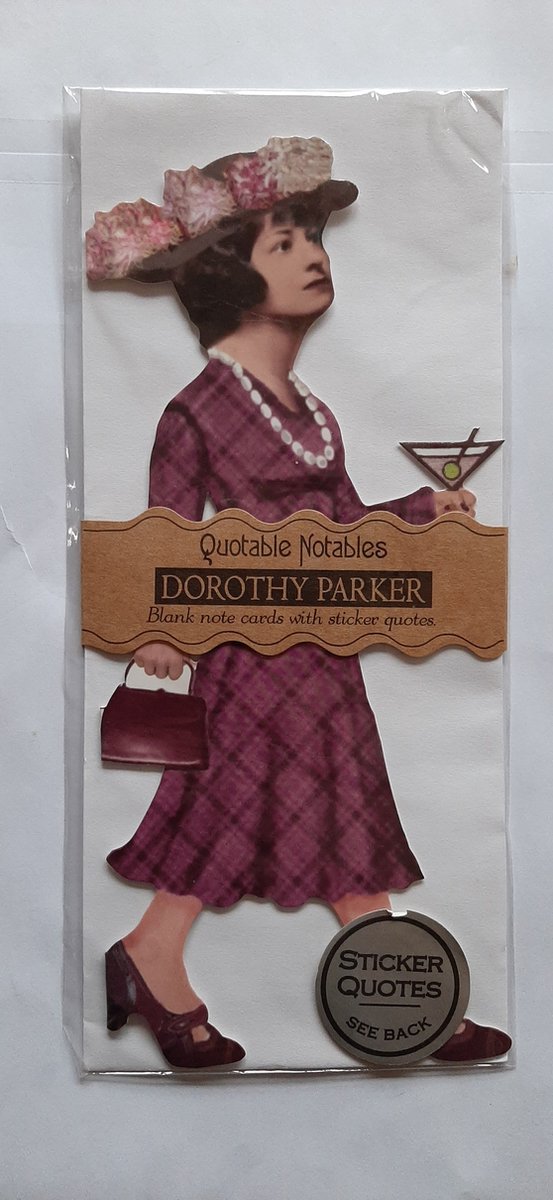 the unemployed philosophers guild dorothy parker quotable notes bedankt wenskaart - verjaardagskaart- ansichtkaart – felicitatiekaart met Envelop
