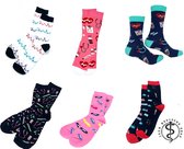 Jouw medische shop - Medische sokken - 6 paar - Medsocks - sokken - maat 36-40 - Sokken - Verpleegkunde - Geneeskunde - Verpleegkundige - Dokter - Cadeau