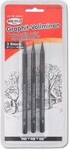 Grafiet potloden houtloos - 3 stuks