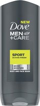 Dove - Refreshing Shower Gel for Men Sport Active Fresh Men + Care ( Body and Face Wash) - 400ml