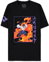 Naruto Shippuden Heren Tshirt -2XL- Sasuke Zwart