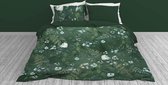 Snoozing Fern - Flanel - Dekbedovertrek - Tweepersoons - 200x200/220 cm - Donkergroen