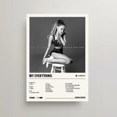 Ariana Grande Poster - My Everything Album Cover Poster - Ariana Grande LP - A3 - Ariana Grande Merch - Muziek