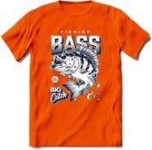 Vissen T-Shirt | Grappig Verjaardag Vis Hobby Cadeau Shirt | Dames - Heren - Unisex | Tshirt Hengelsport Kleding Kado - Oranje - L