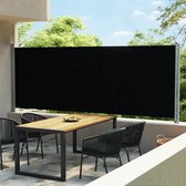 vidaXL Tuinscherm uittrekbaar 600x170 cm zwart