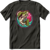 Vissen T-Shirt | Grappig Verjaardag Vis Hobby Cadeau Shirt | Dames - Heren - Unisex | Tshirt Hengelsport Kleding Kado - Donker Grijs - XXL