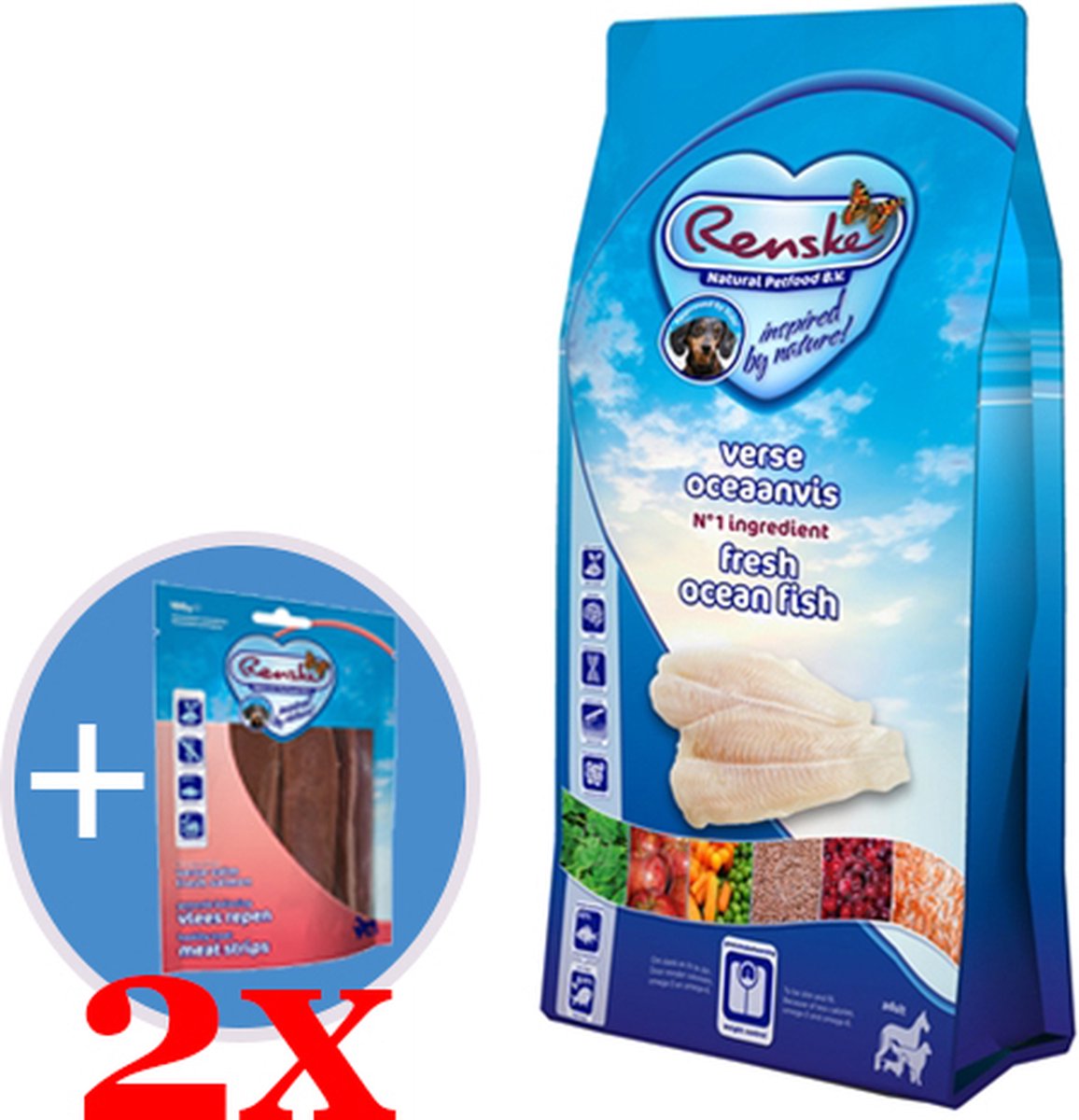 Renske  super premium adult oceaanvis hondenvoer 12 kg