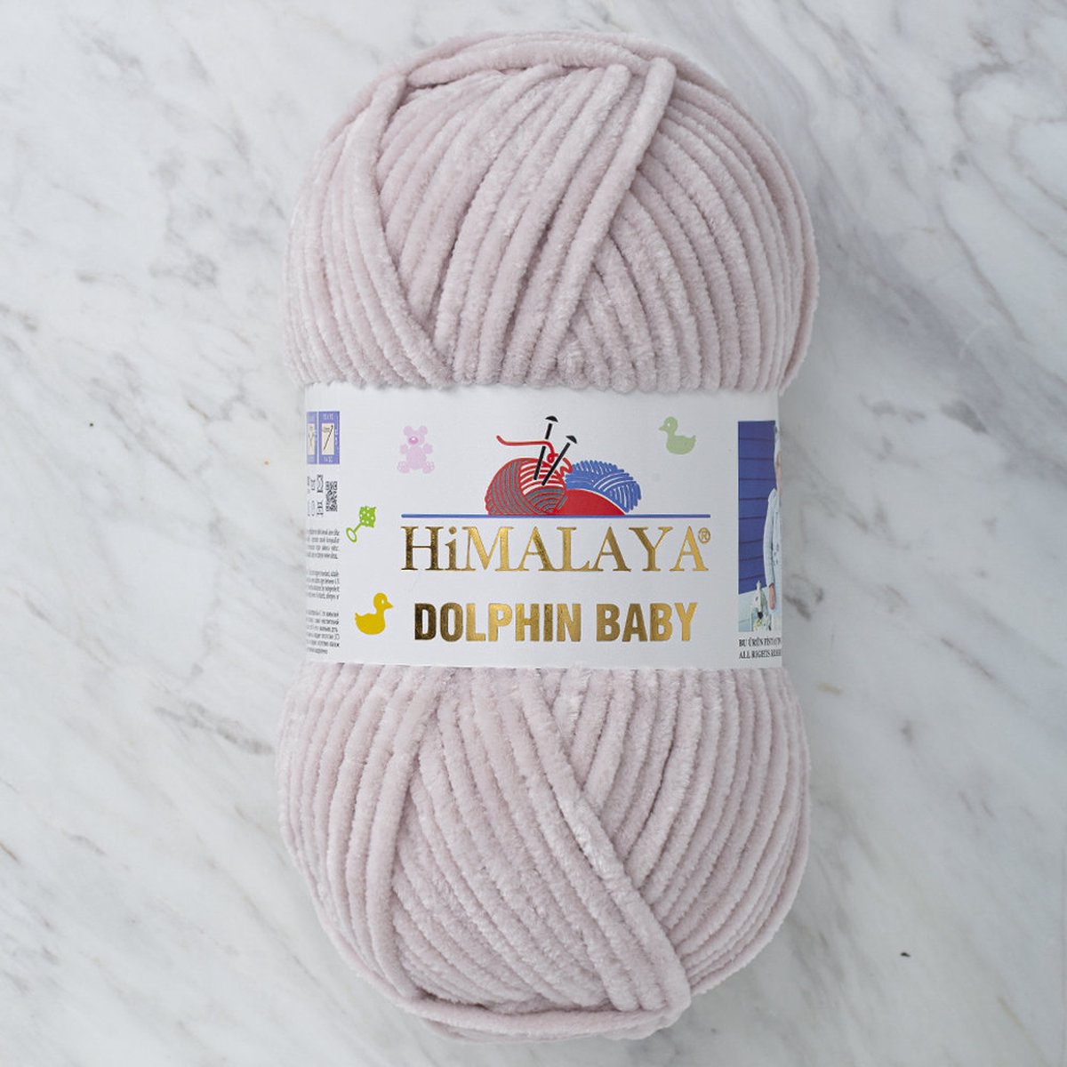 Himalaya Dolphin Baby 80342 Poeder Crème Fluwelen Garen, Breien en Haken, 100g, Super Zacht, Fluweel Breigaren, Volumineuze Pluche, Schijnen Fluweelachtig, Chenille Dolfijn Baby Wol, Amigurumi, Velluto Velours, Breiwol, Haakgaren, Kind Deken
