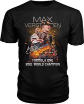 Red Bull Verstappen T-Shirt Donker Blauw 2021 Formule 1 Racing Korte Mouwen World Champion 33 Size XXL