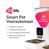 GZ Life - Smart Pet Voerautomaat - Automatische Voerbak - voor Kat & Hond - iOS en Android - Voerbak kat - Voerbak - Wit