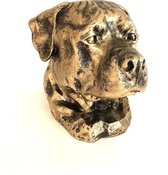 Hondenkop Rottweiler 32 cm hoog - polyester - hond - dog - polyresin - polystone - hoogkwalitatieve kunststof - decoratiefiguur - interieur - accessoire - voor binnen - voor buiten - cadeau -