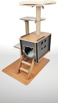 Hobipets - Krabpaal voor katten - Met kussens en Uitkijktoren