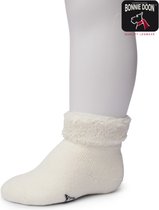 Bonnie Doon | Cuffed Terry Bootie Baby Sock Organic | Offwhite