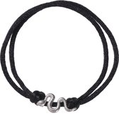 Go Dutch Label Armband touw slang Silver B2346-1