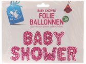 Folieballonnen "baby shower" roze