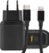 iPhone 13 oplaadstekker 25W USB-C Power oplader met kabel Geschikt voor Apple iPhone 13 - Apple iPad - USB-C Apple Magsafe|Snellader iPhone 13 / 12 / 11 / iPad / 13 Pro Max / iPhon