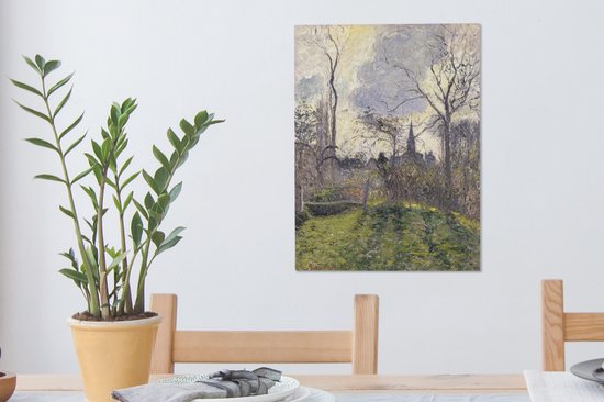 Tableau Toile Camille Pissarro "Dans Les Blés" - Reproduction Prête à Accrocher, Cadre Inclus