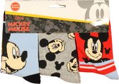 Mickey Mouse Kids 3 Paar Sokken Set Blauw/Grijs/Rood
