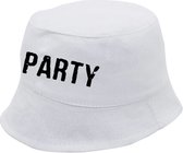 Party vissershoed | Bucket Hats | Kleur Wit | One sizes | Promo | Festival | Evenement | Zomer