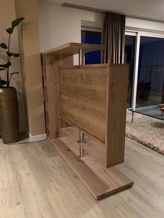 Zin handig hulp Tv meubel / Roomdivider Esclusivo | massief eikenhout | Quattro Design |  bol.com