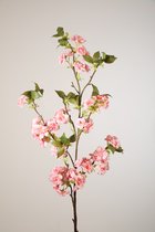 Kunstbloem - Cherry blossom - topkwaliteit decoratie - 2 stuks - zijden bloem - Peach Zalm - 130 cm hoog