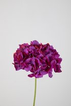 Kunstbloem - Hydrangea - Hortensia - topkwaliteit decoratie - 2 stuks - zijden bloem - Paars - 48 cm hoog