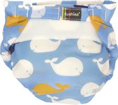 Kushies - Luier - Wasbare luiers - All-in-one - Blauw / Walvis - 10 t/m 20 kg