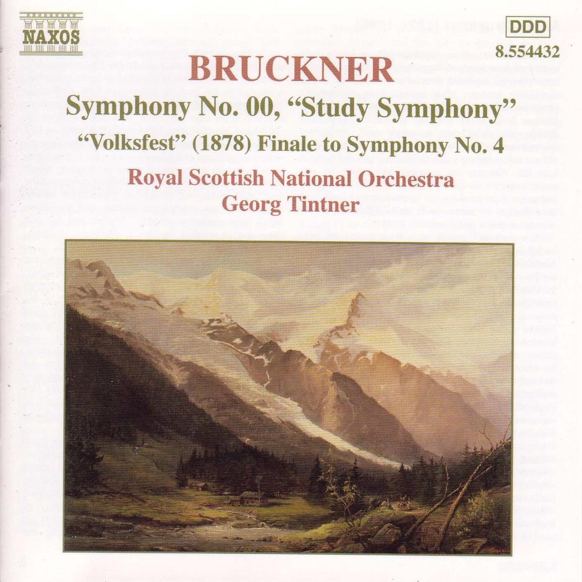Royal Scottish National Orchestra, Georg Tintner - Bruckner: Symphony N0. 00 (CD)