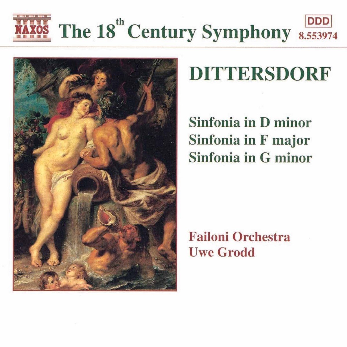 Failoni Orchestra, Uwe Grodd - Von Dittersdorf: Sinfonias D, F, G (CD)