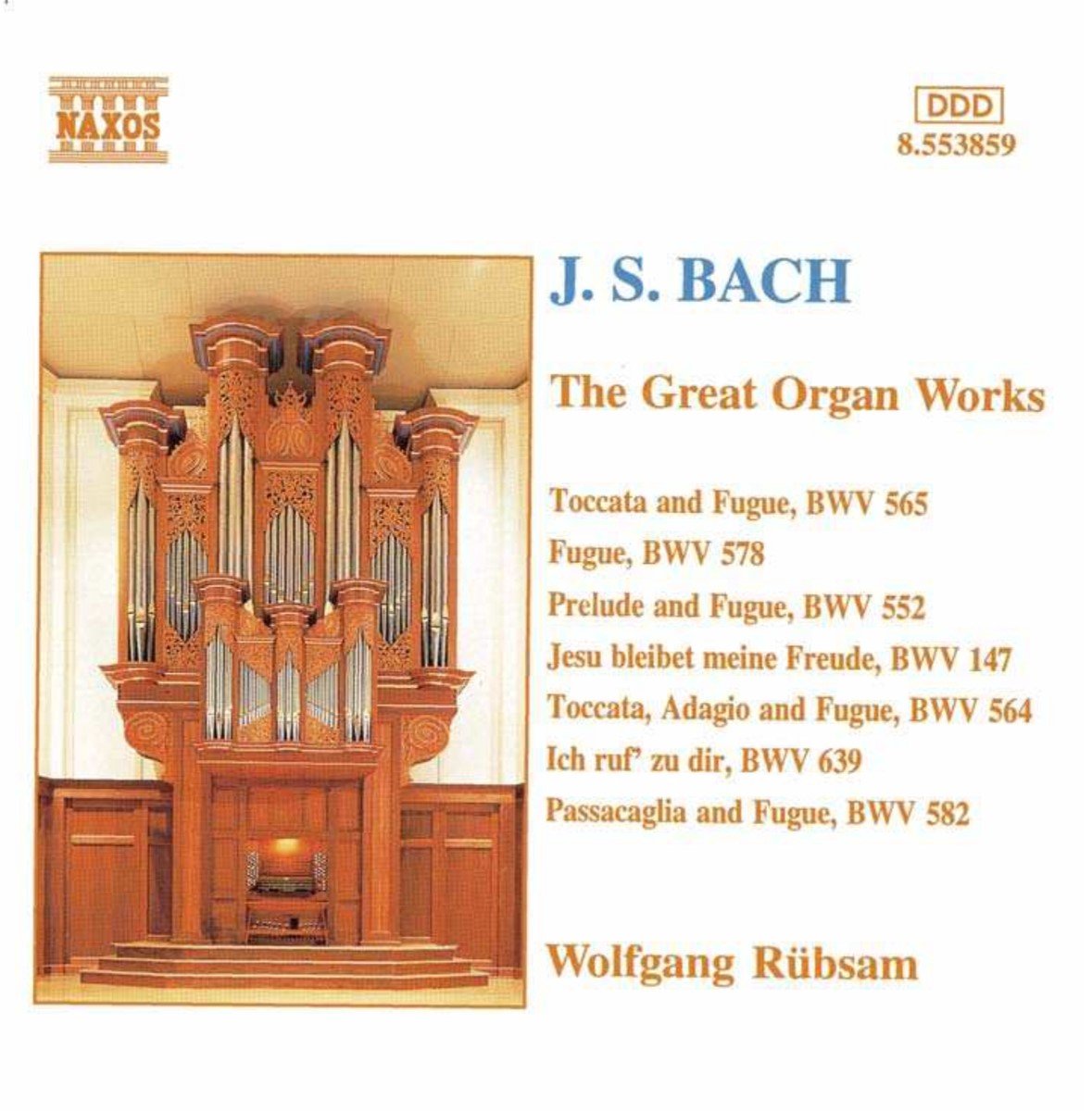 Wolfgang Rübsam - J.S. Bach: Great Organ Works (CD)