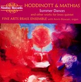 Fine Arts Brass Ensemble & Kevin Bowyer - Hoddinot & Mathias: Summer Dances (CD)
