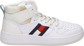 Tommy Jeans Tommy Jeans Mid Basket Wmn Hoge sneakers - Leren Sneaker - Dames - Wit - Maat 39