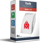 Stofzuigerzak geschikt voor Miele F/J/M series - Rode aansluiting - Fevik - 4 stuks + Filters