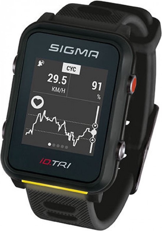 Sigma iD.TRI Black Basic Sporthorloge | bol.com