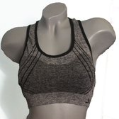 Sport bh maat L/XL Extra comfort Grijs zwart