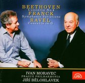 Ivan Moravec, Prague Philharmonia, Jiří Bělohlávek - Beethoven & Ravel: Piano Concertos - Franck: Symphonic Variations (CD)