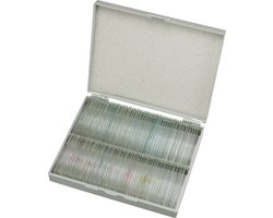 Bresser Preparaten- Voorgeprepareerd - Geschikt voor Doorzichtmicroscopen - 100 Stuks - Microbiologie & Celbiologie